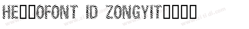 HelloFont ID ZongYiT字体转换